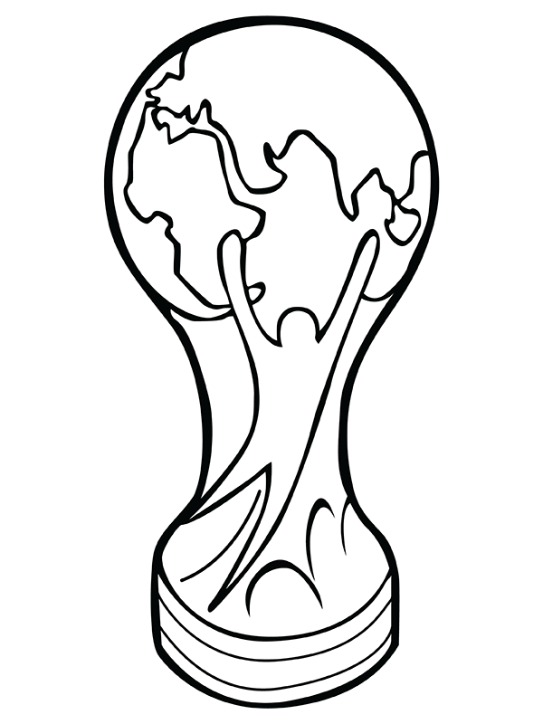 FIFA World Cup Football Trophy coloring page | Free Printable Coloring Pages
