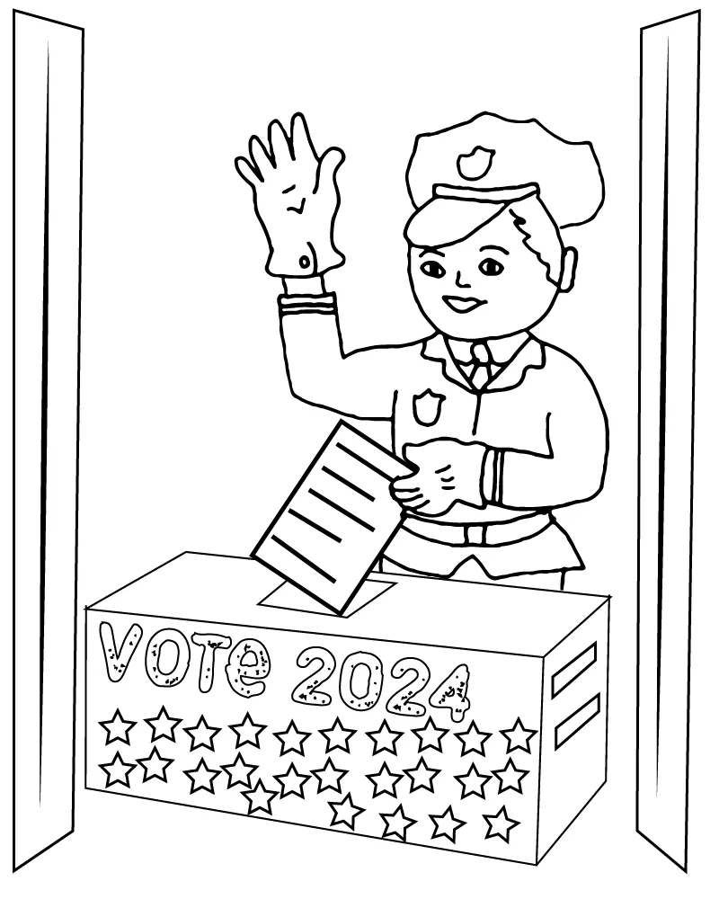 Us Election 2024 Coloring Page