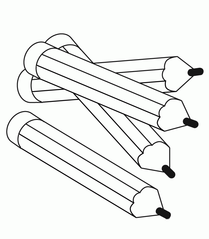 Cartoon Pencil Coloring Page Free Printable Coloring Pages For Kids