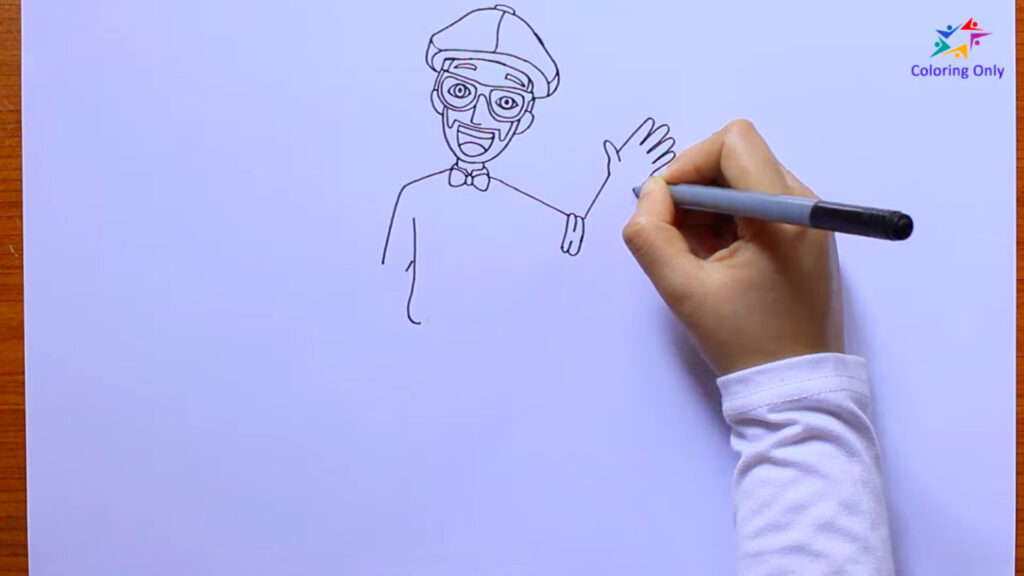 How to Draw Blippi: Easy Drawing Tutorial - Coloring Pages