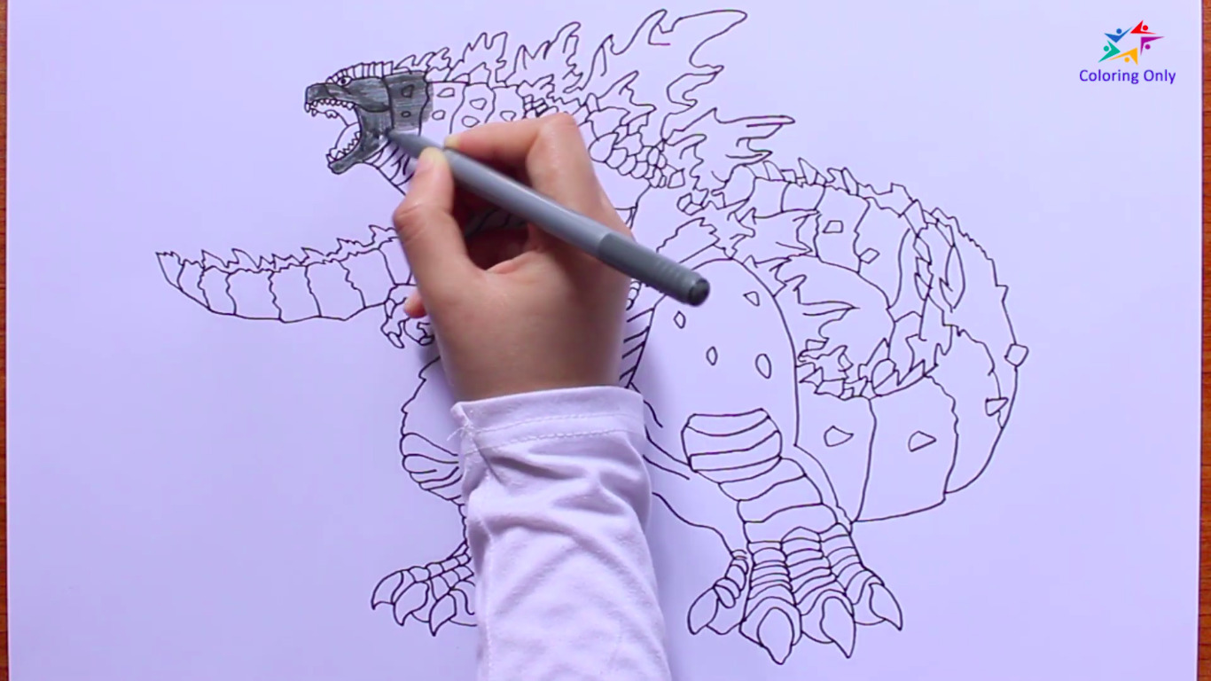 How to Draw Godzilla: Easy Drawing Steps