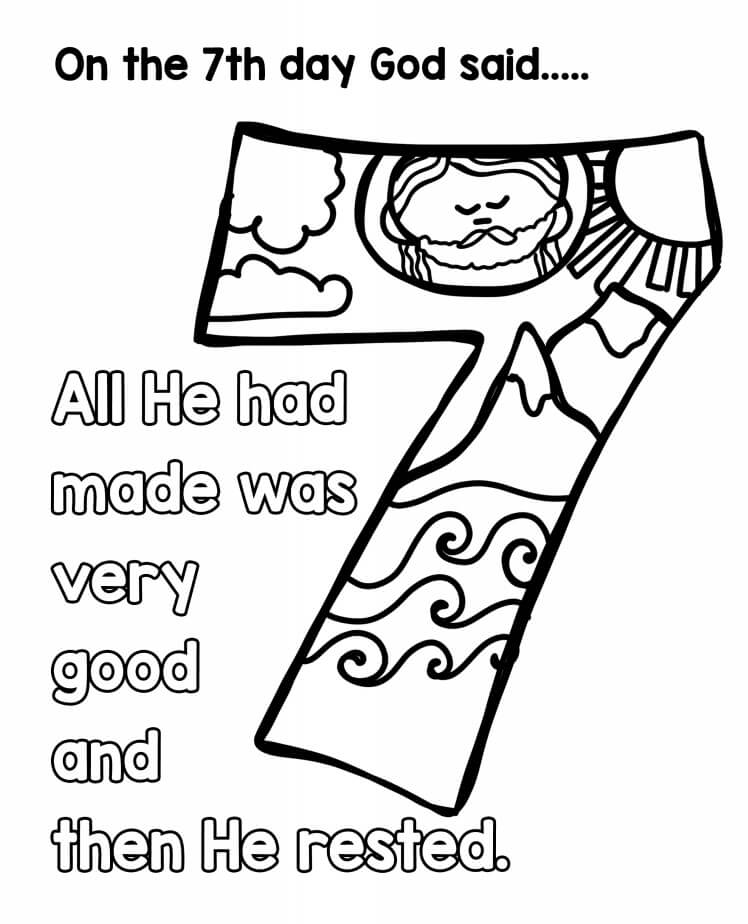 Days of Creation 1 Coloring Page Free Printable Coloring Pages for Kids