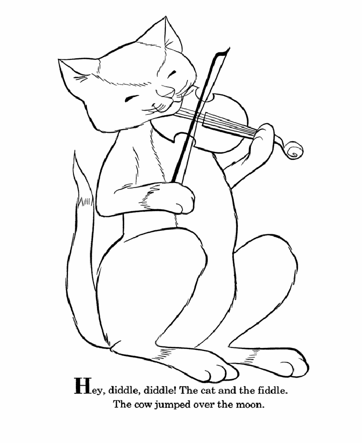 A Cat Playing Violin Nursery Rhymes