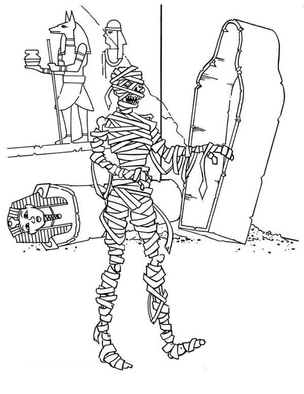 Mummy Coloring Pages - Free Printable Coloring Pages for Kids