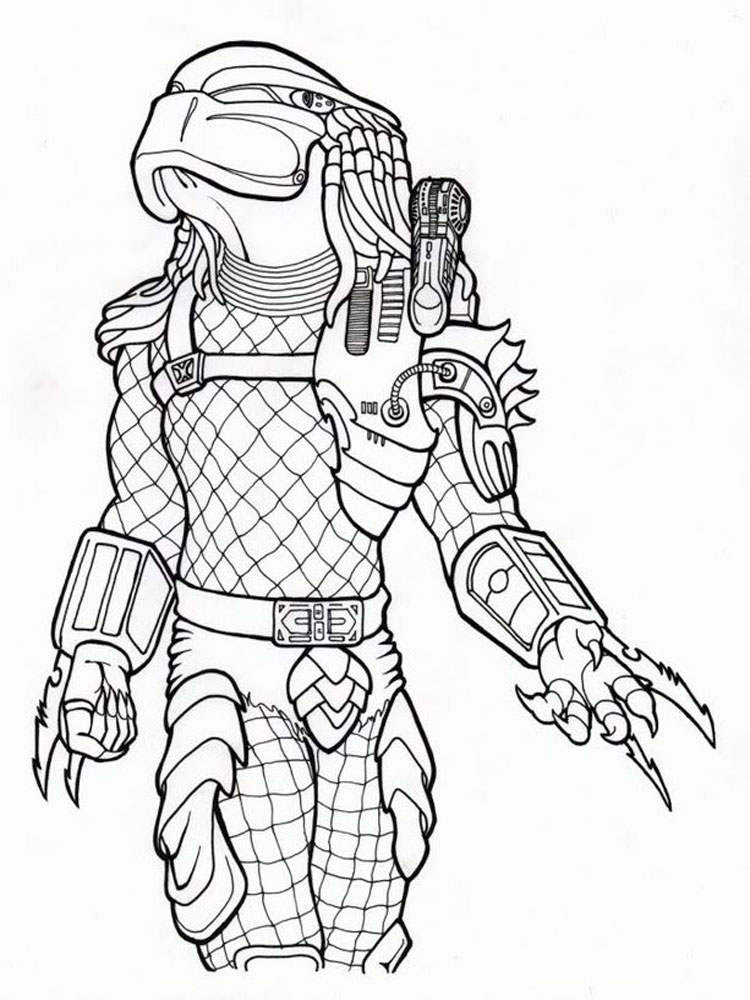 A Predator Coloring Page Free Printable Coloring Pages for Kids