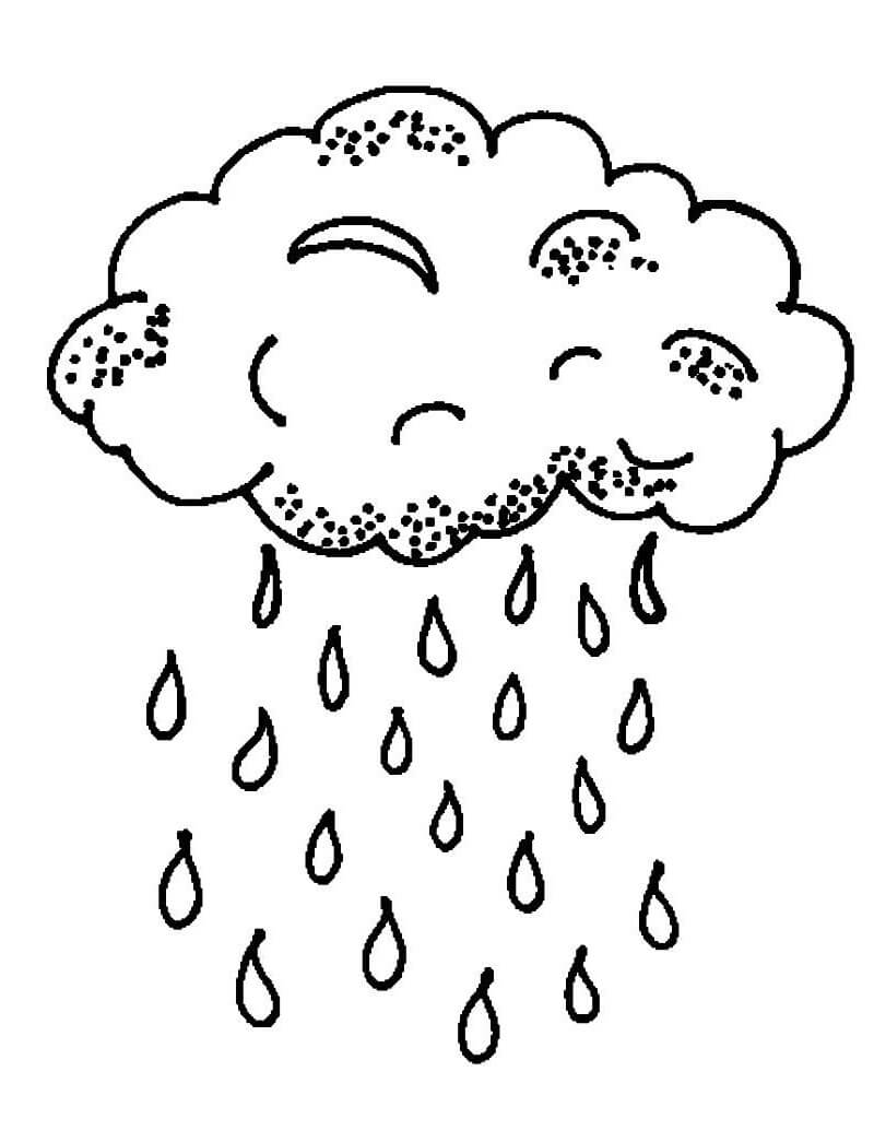 A Rain Cloud Coloring Page Free Printable Coloring Pages For Kids