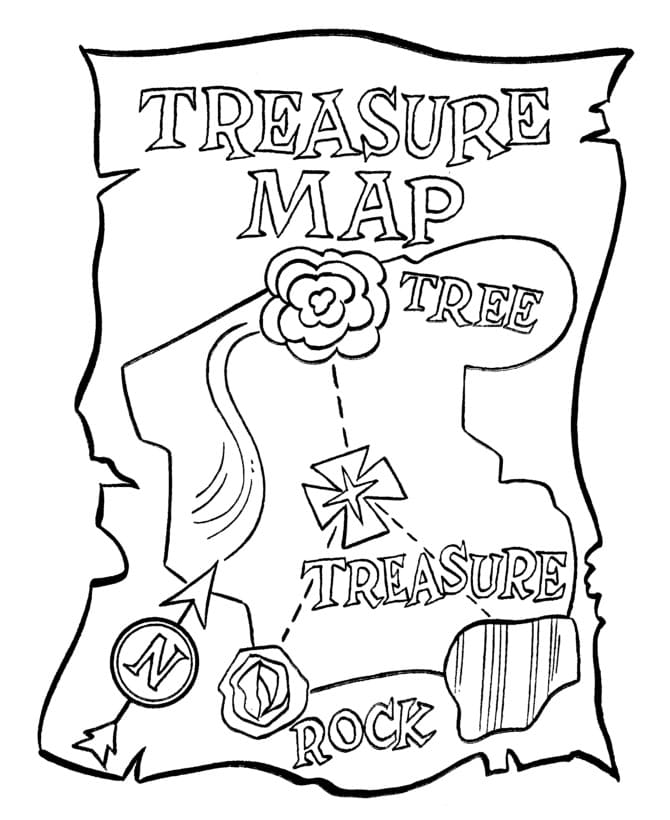 Treasure Map Coloring Pages Free Printable Coloring Pages For Kids