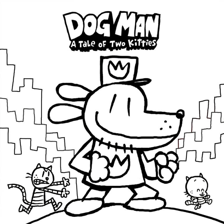 AAwesome Dog Man Coloring Page Free Printable Coloring Pages for Kids