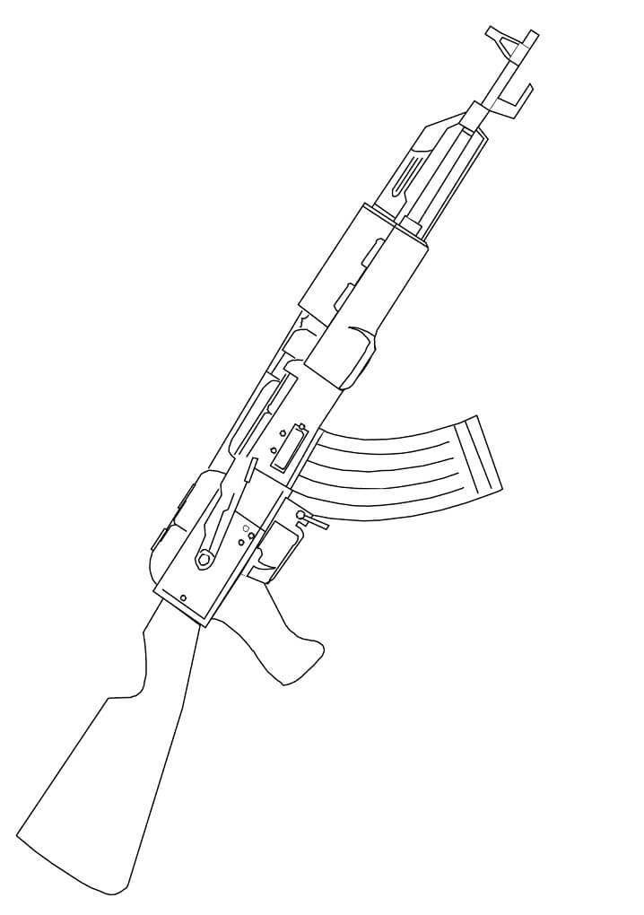 sniper gun coloring pages