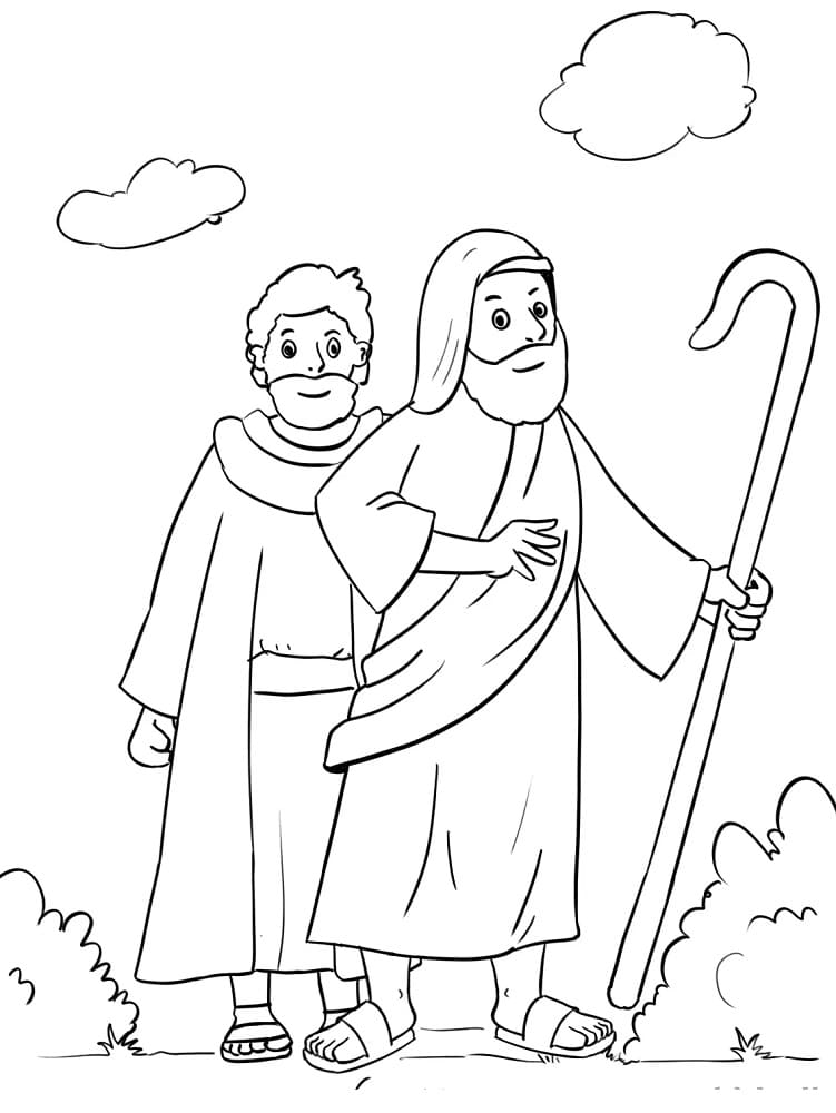 Moses Manna and Quail Coloring Page - Free Printable Coloring Pages for ...
