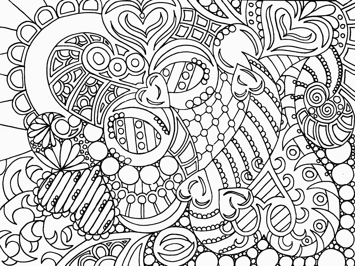 Abstract 20 Coloring Page   Free Printable Coloring Pages for Kids