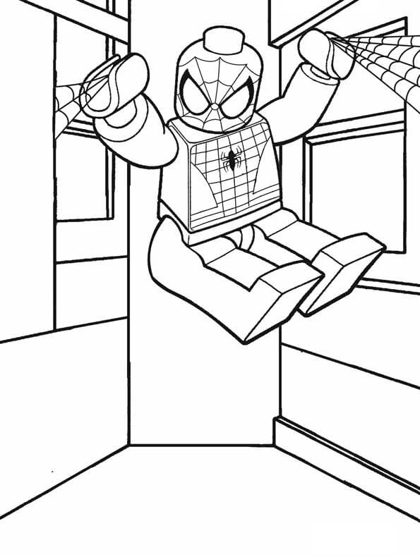 lego spiderman coloring pages