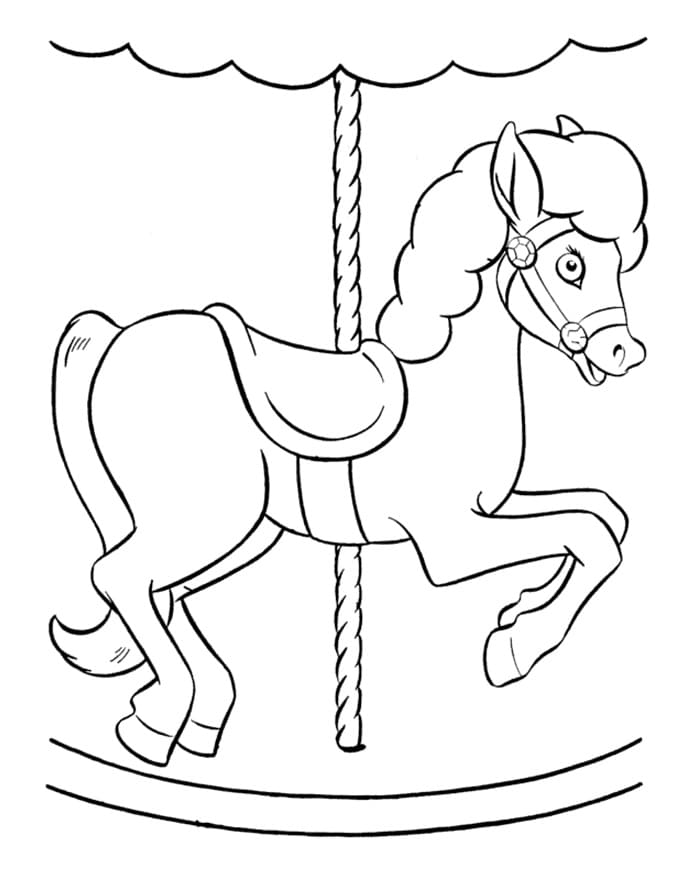 Adorable Carousel Horse