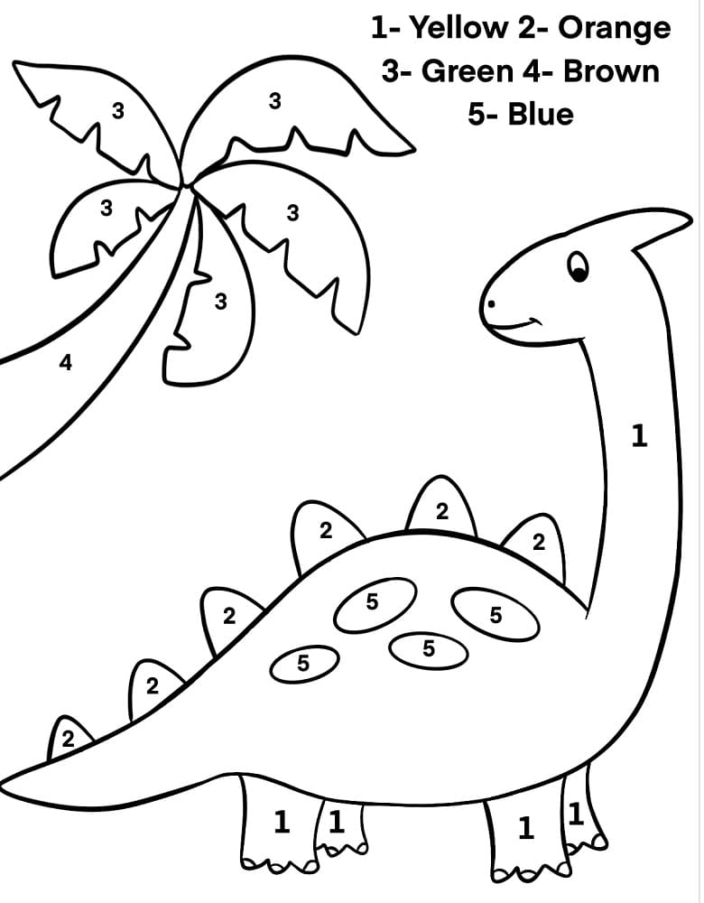 Printable Dinosaur Coloring Pages Preschool