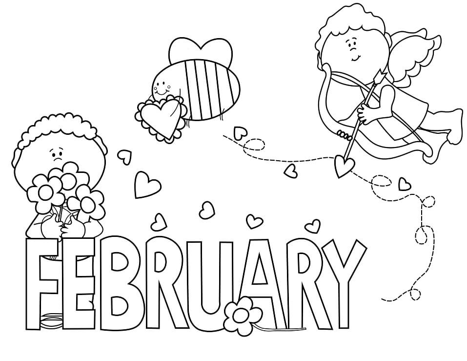 Free Printable February Coloring Pages Printable Word Searches