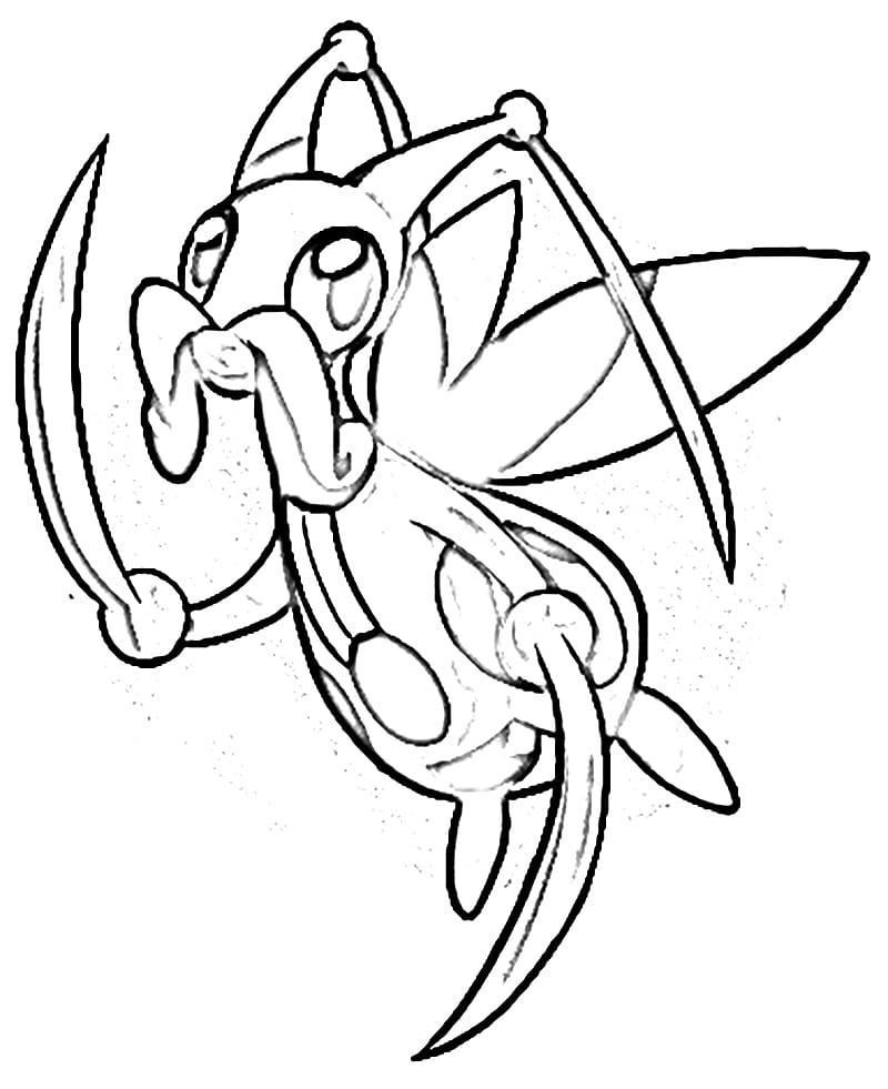 kricketune coloring page easy pokemon