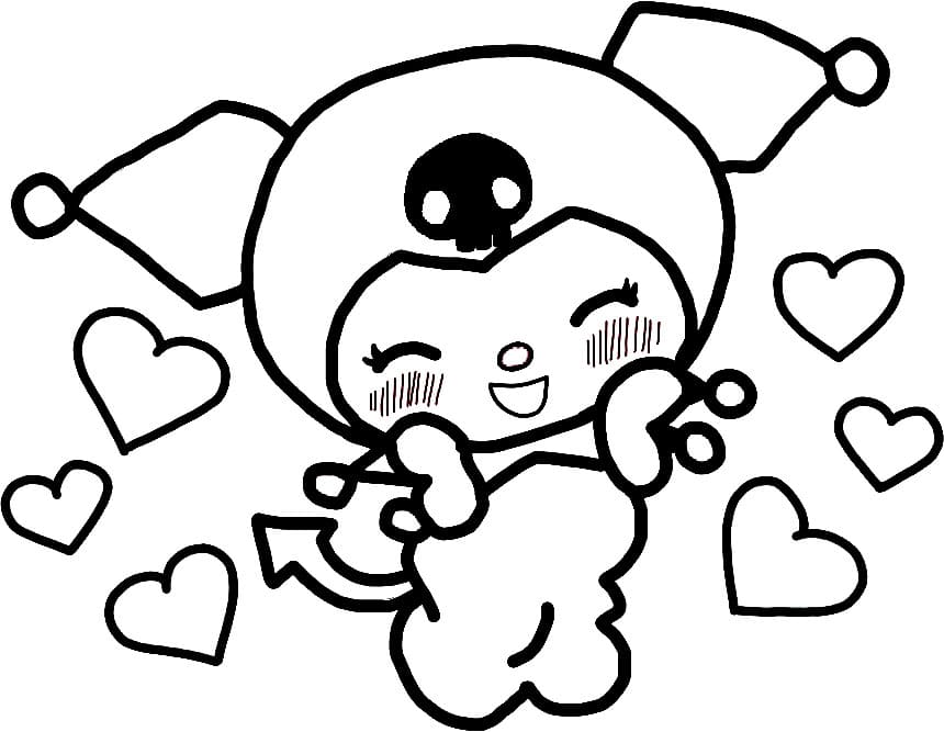 Printable My Melody And Kuromi Coloring Pages