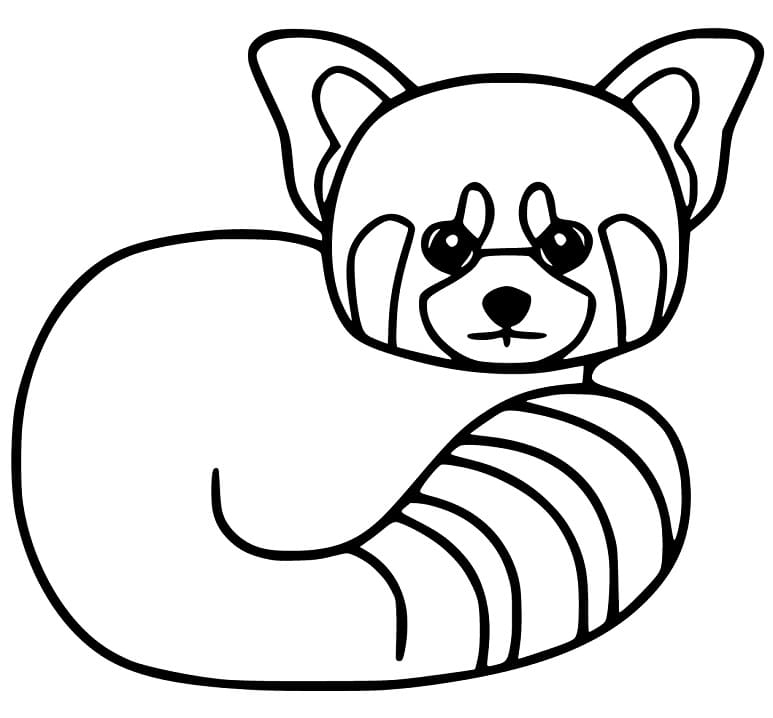 Red Panda Coloring Pages - Free Printable Coloring Pages for Kids