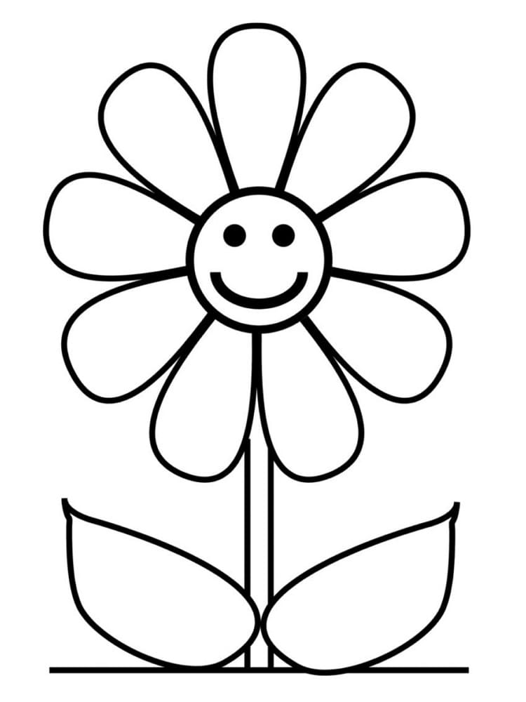 flower coloring sheets for preschoolers