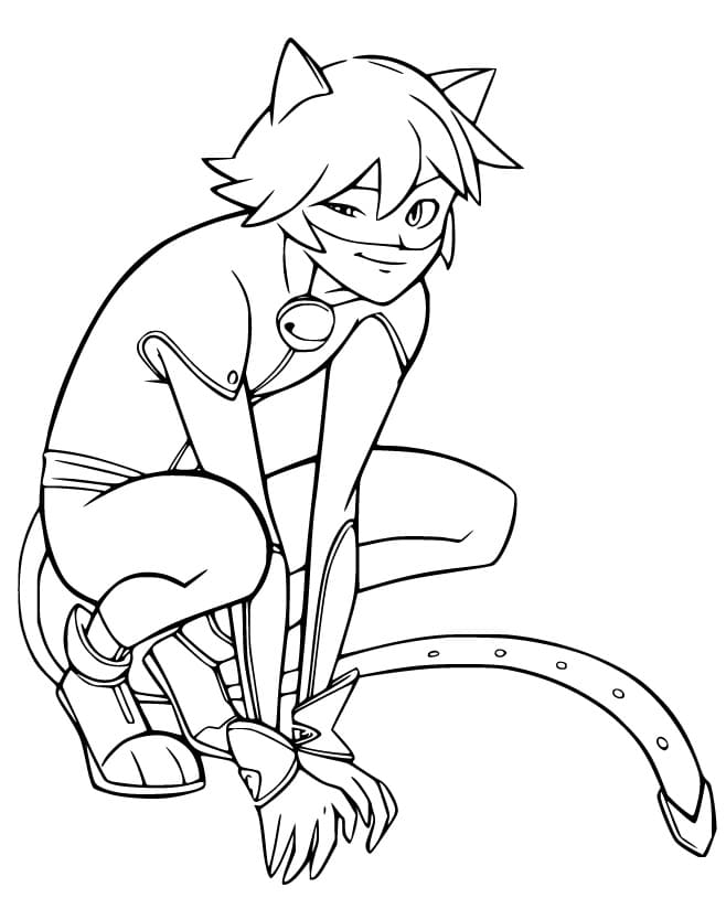 104 Coloring Pages Cat Noir Best