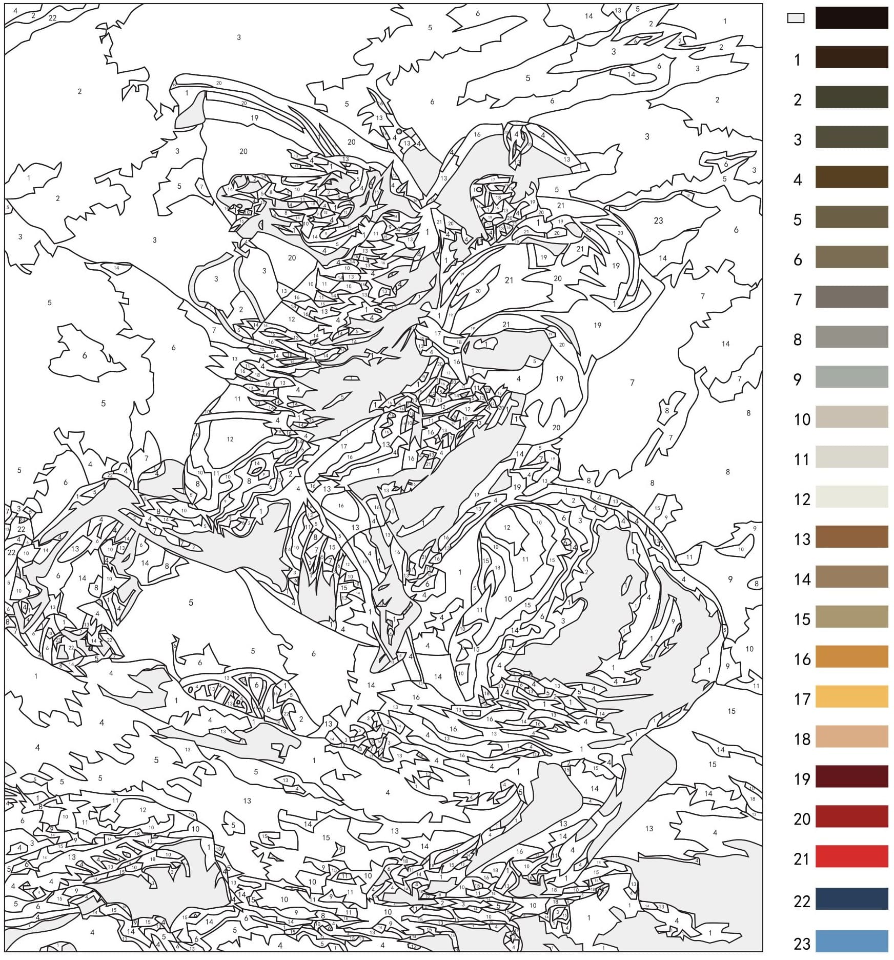 Row Boat Color by Numbers Coloring Page Free Printable Coloring Pages