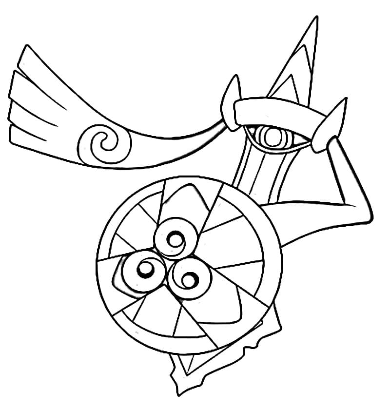 Aegislash Coloring Page