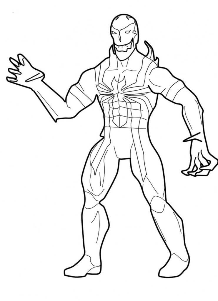Agent Venom Coloring Page Free Printable Coloring Pages For Kids