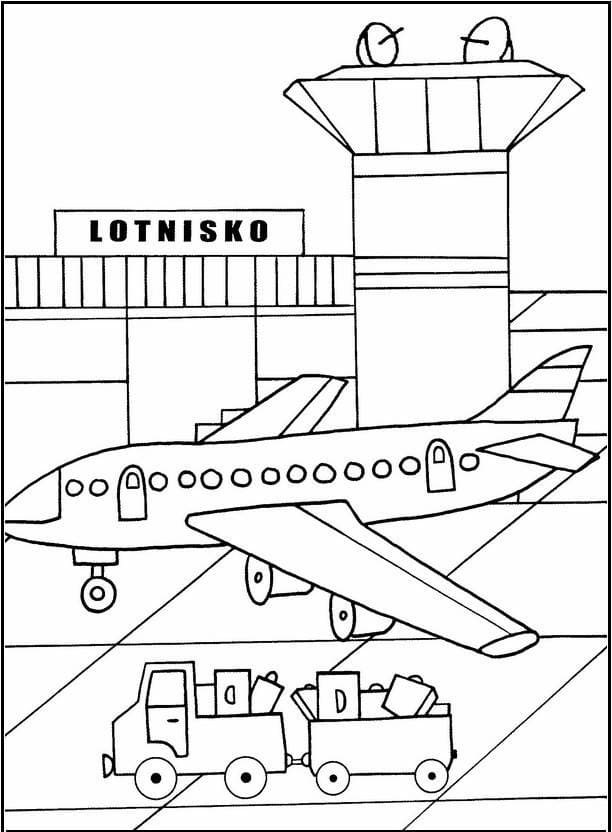 Flughafen Malvorlage Flughafen Malvorlage