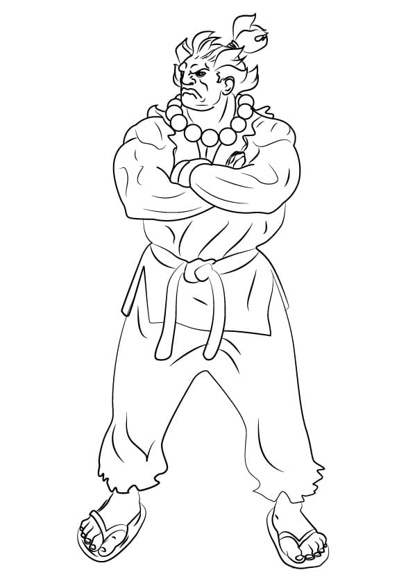 Street Fighter Coloring Pages - Free Printable Coloring Pages for Kids