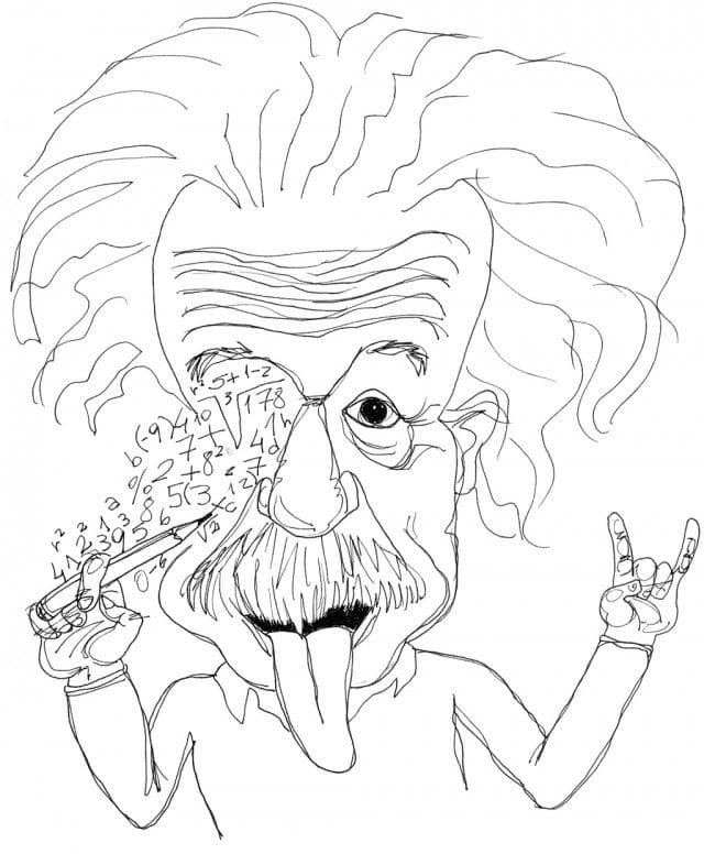 Albert Einstein Coloring Pages - Free Printable Coloring Pages for Kids
