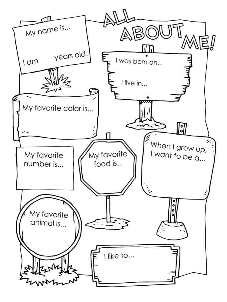 All About Me Coloring Pages Free Printable Coloring Pages For Kids