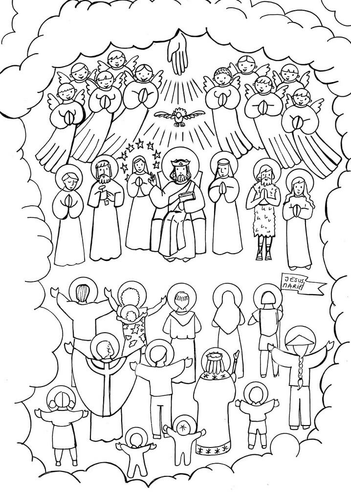 All Saints Day 3 Coloring Page Free Printable Coloring Pages for Kids