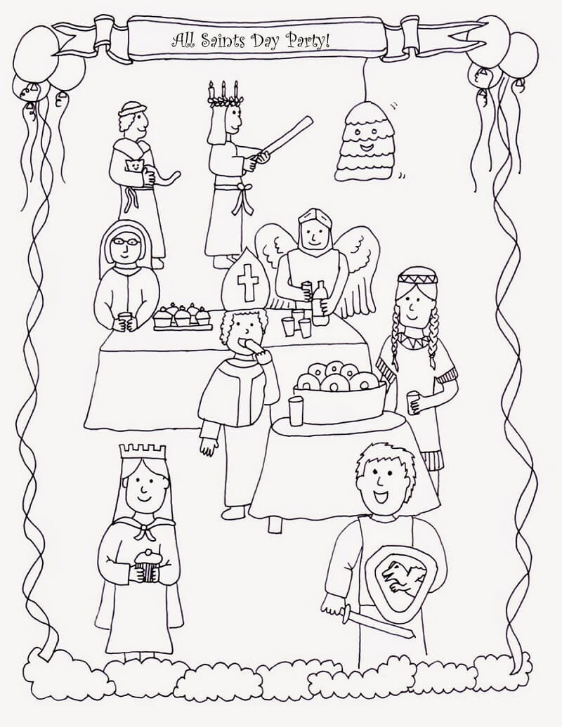 All Saints Day Coloring Pages Free Printable Coloring Pages For Kids