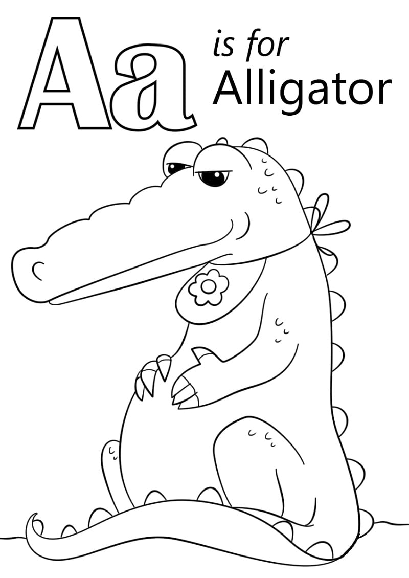 Alligator Letter A