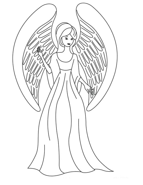 Anime Angel Coloring Pages Getcoloringpages Com A