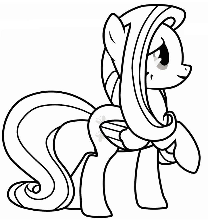 Fluttershy Coloring Pages Free Printable Coloring Pages For Kids