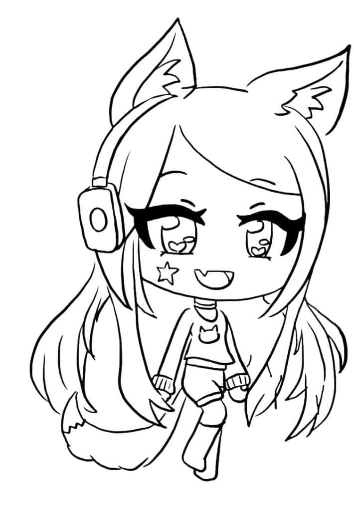62 Cute Wolf Girl Coloring Pages Best Free - Coloring Pages Printable