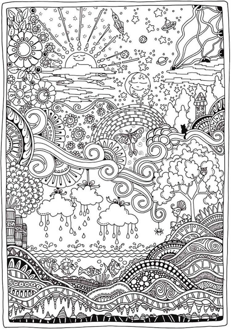 Intricate Coloring Pages - Free Printable Coloring Pages for Kids