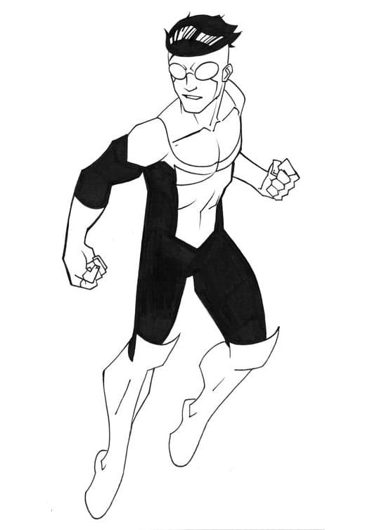 Amazing Invincible Coloring Page - Free Printable Coloring Pages for Kids