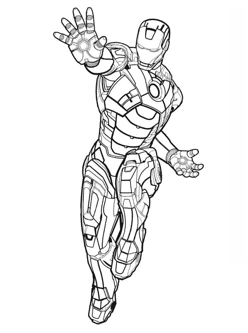 Amazing Iron Man Coloring Page   Free Printable Coloring Pages for ... Best