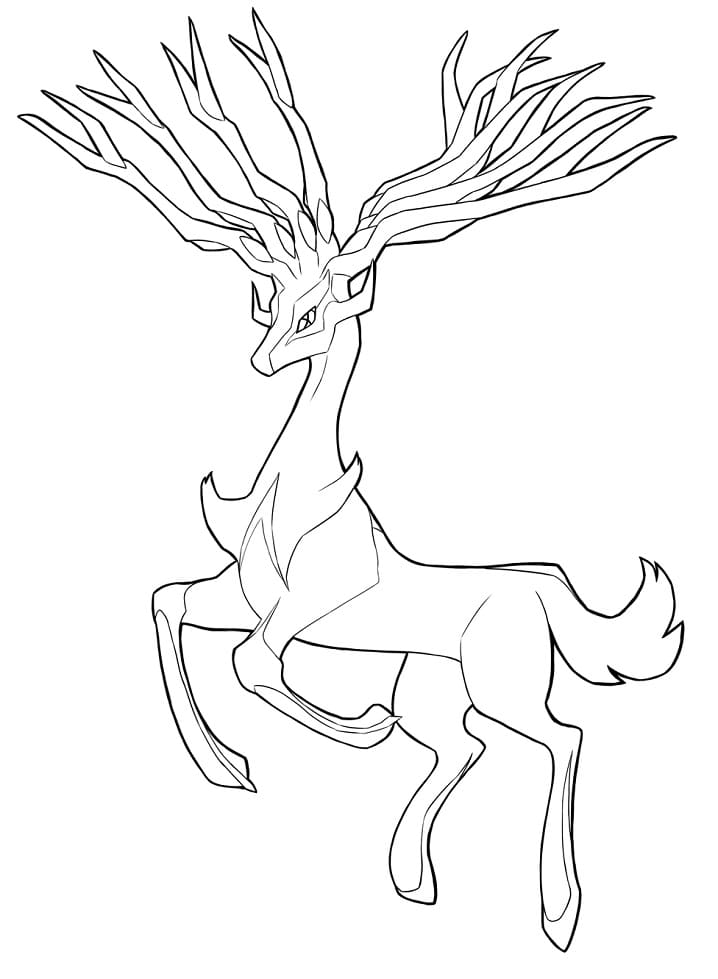 Xerneas Coloring Pages At Getcolorings Free Printable Colorings The