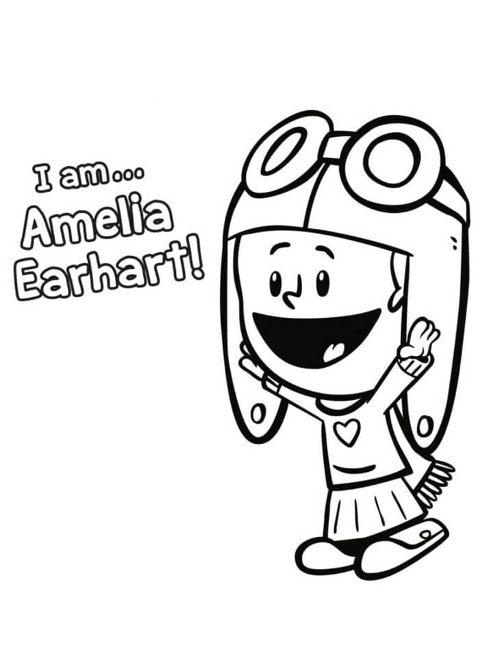 Amelia Earhart from Xavier Riddle