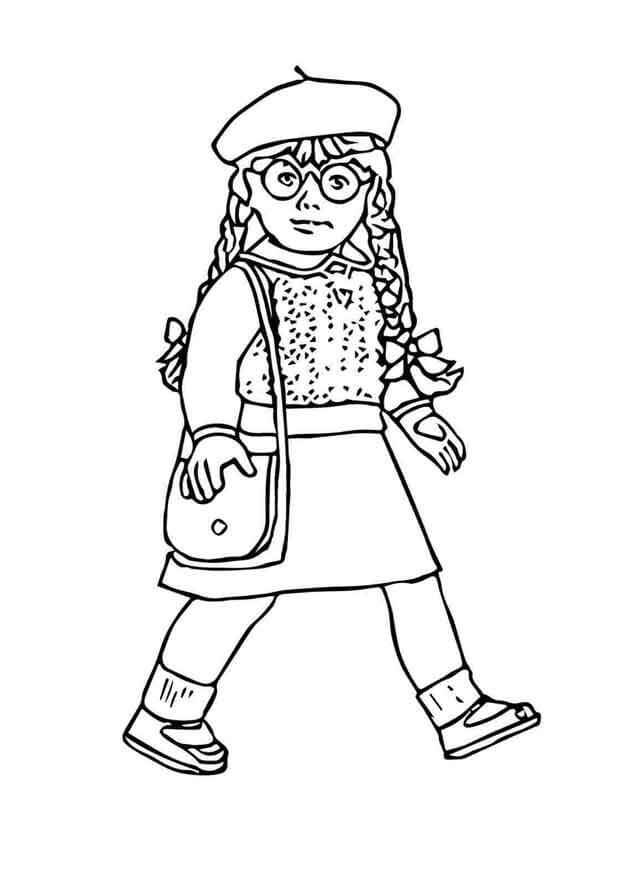 American Girl coloring page