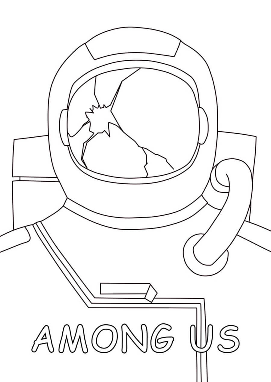 Among Us after being Attacked Coloring Page   Free Printable ...