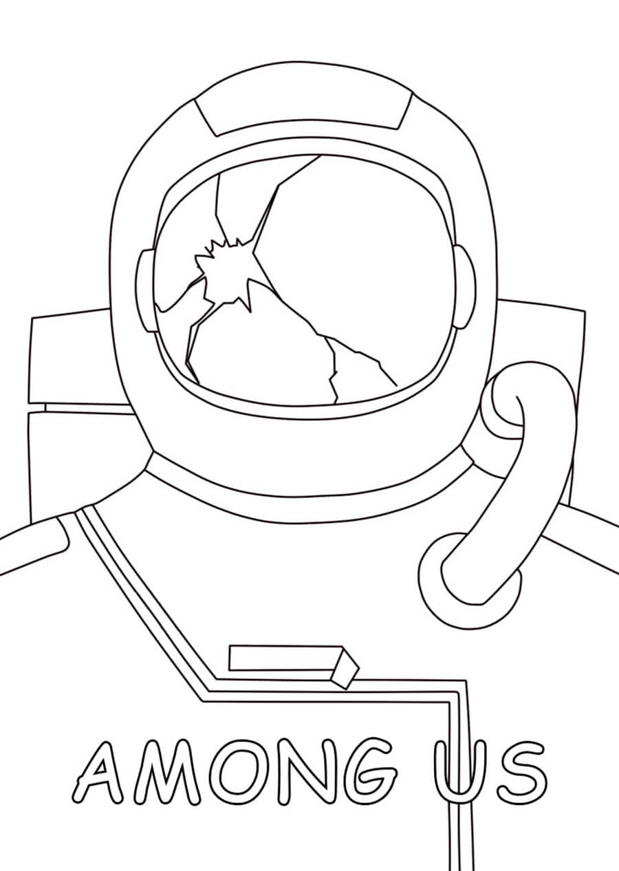 among us coloring pages dead body