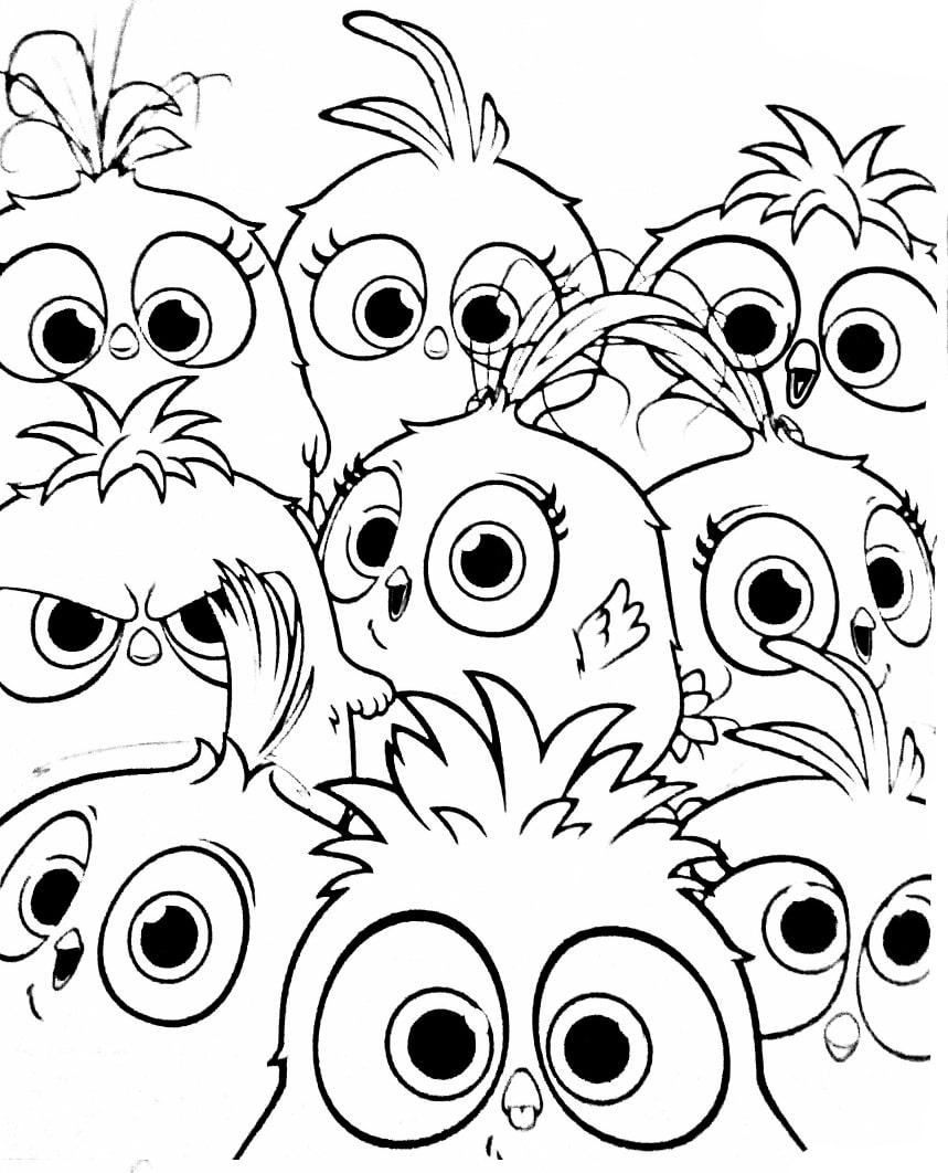 Angry Birds Blues Hatching Coloring Page   Free Printable Coloring ...