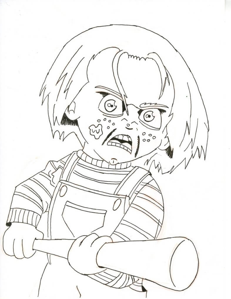 seed of chucky coloring pages