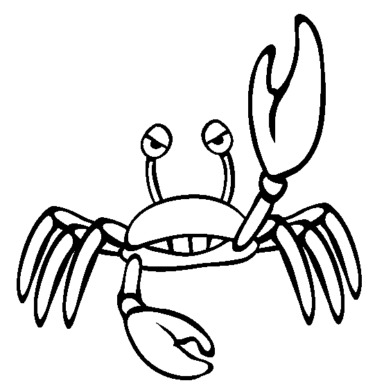 Wütende Krabbe