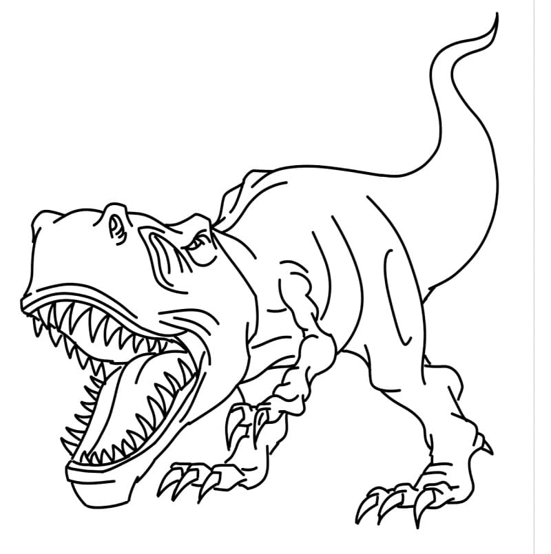 Giganotosaurus 2 Coloring Page - Free Printable Coloring Pages for Kids
