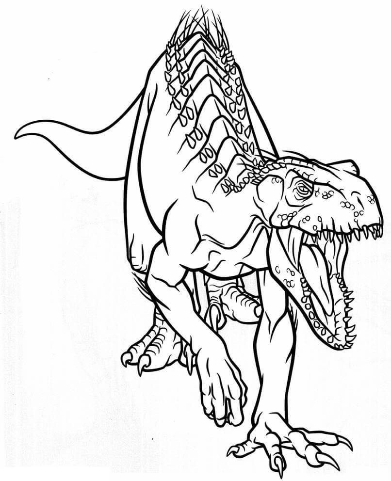 indoraptor coloring pages free printable coloring pages for kids